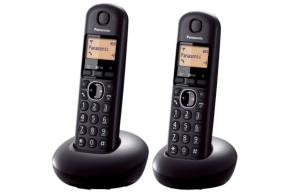 Belaidis telefonas Panasonic KX-TGB212FXB su dviem rageliais
