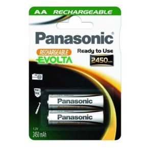 Įkraunami elementai Panasonic Evolta HR6 2450 mAh AA