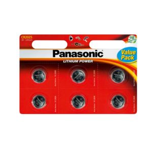 Elementai Panasonic Lithium CR2025 6vnt