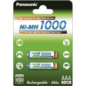 Įkraunami elementai Panasonic NiMh HR03 1000 mAh AAA