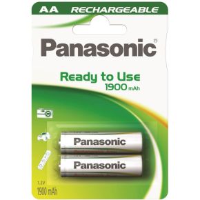 Įkraunami elementai Panasonic Ready to Use HR6 1900 mAh AA 2vnt