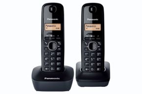 Belaidis telefonas Panasonic KX-TG1612FXH su dviem rageliais