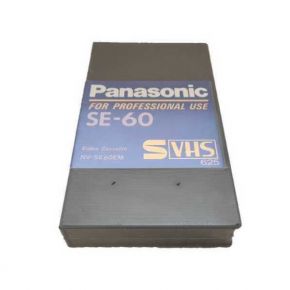 Vaizdajuostė vaizdo-video kasetė S-VHS - 60min Panasonic NV-SE60EM